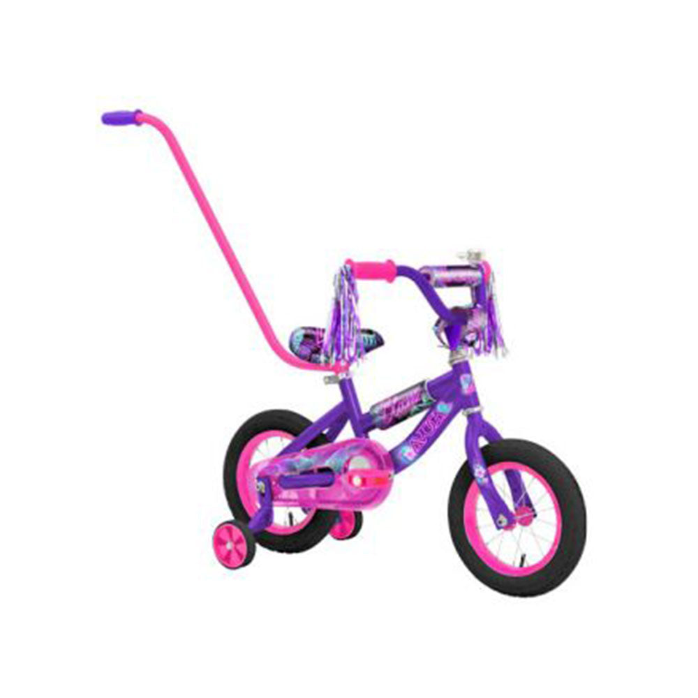 Avoca neon bmx fiets met ouderhandgreep 30 cm