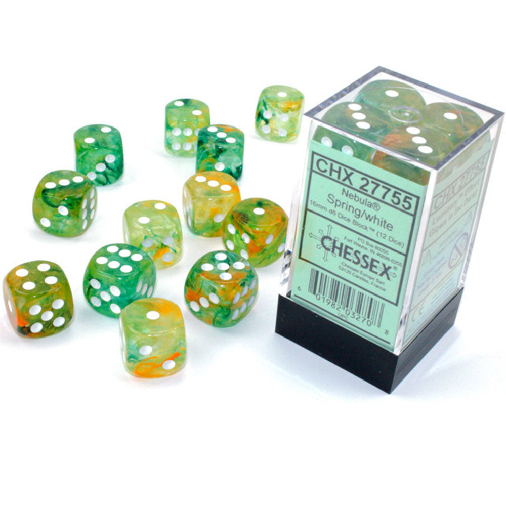 Nebula Chessex 16mm D6 Dice Block