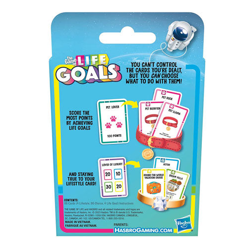 The Game of Life Goals Card Game