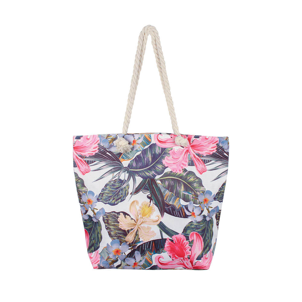 Borsa da spiaggia con zip interno (50x45x15cm)