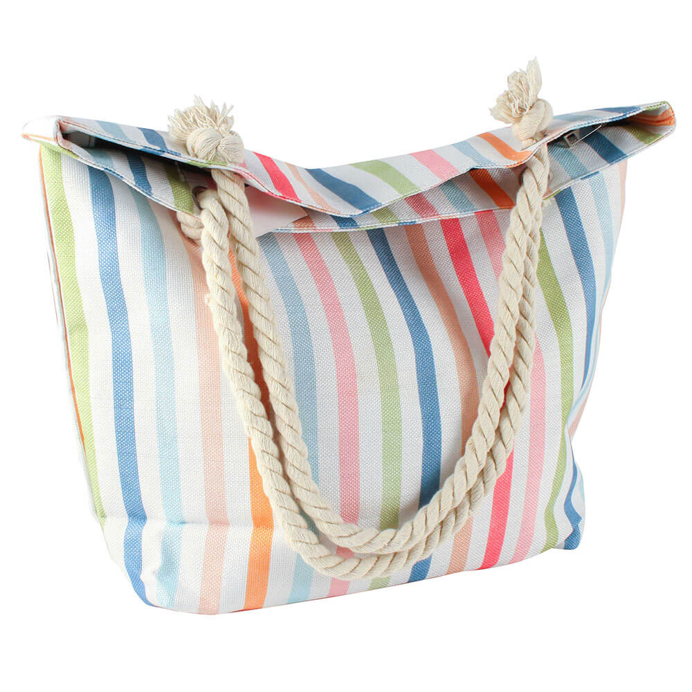 Bolsa de praia com zíper interno (50x45x15cm)