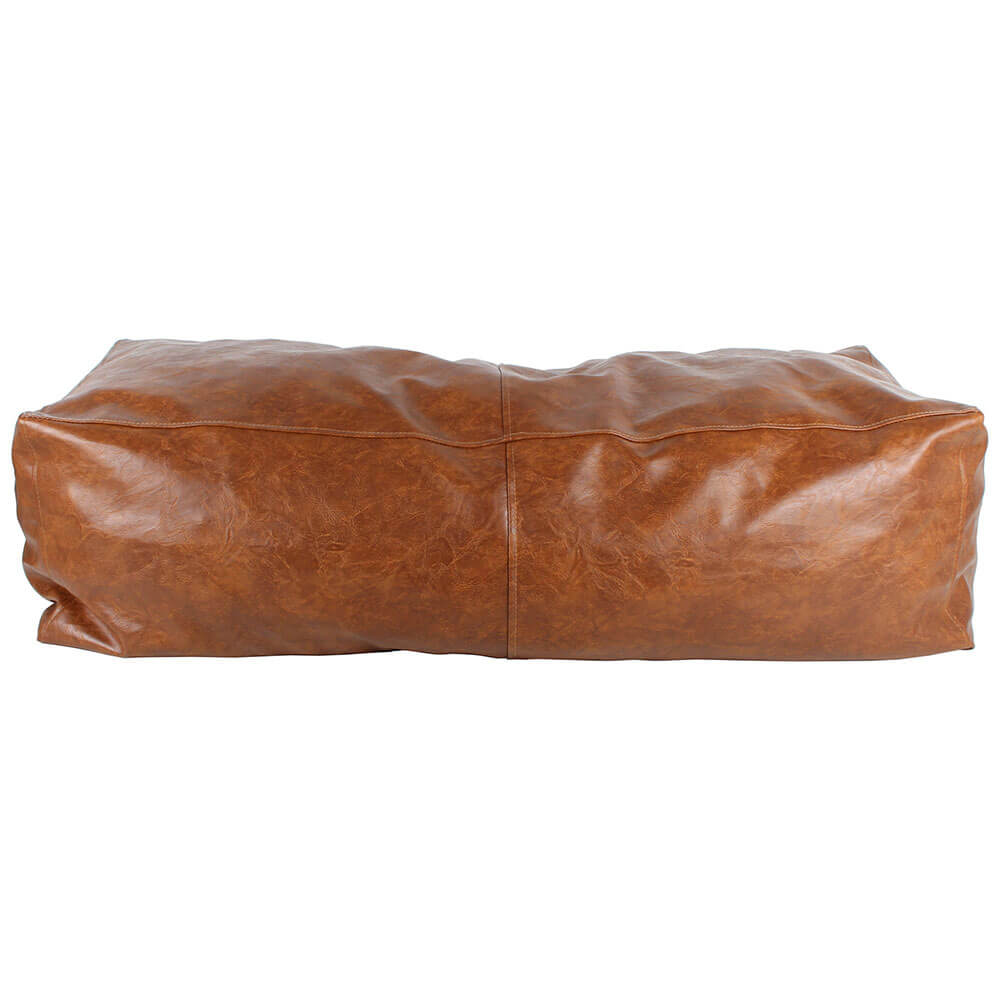 Bangalow Ottoman avec cuir Pu Tan rempli