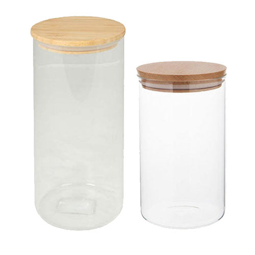 Storage Canister with Bamboo Lid