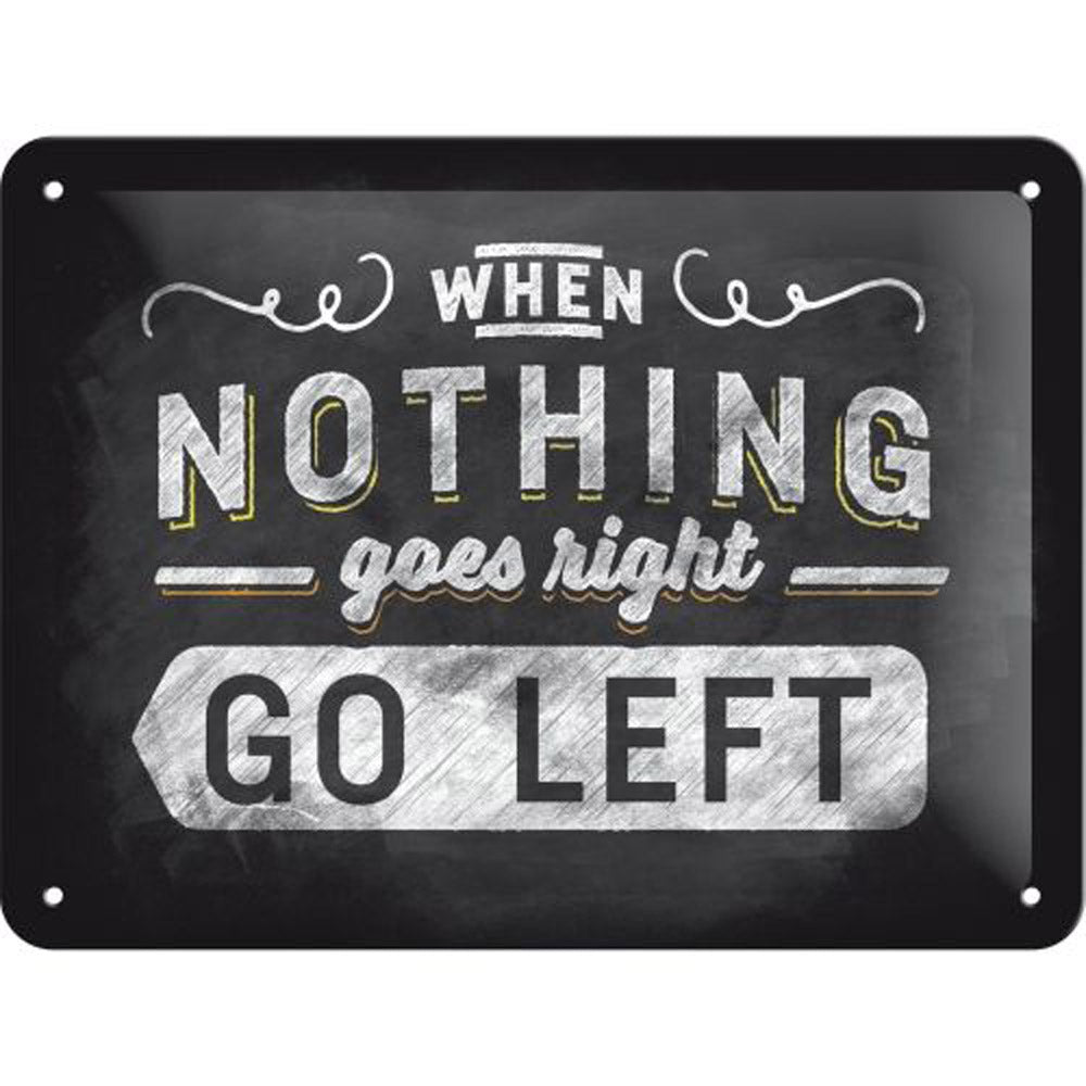 Nostalgic-Art Small Go Left Sign (15x20cm)