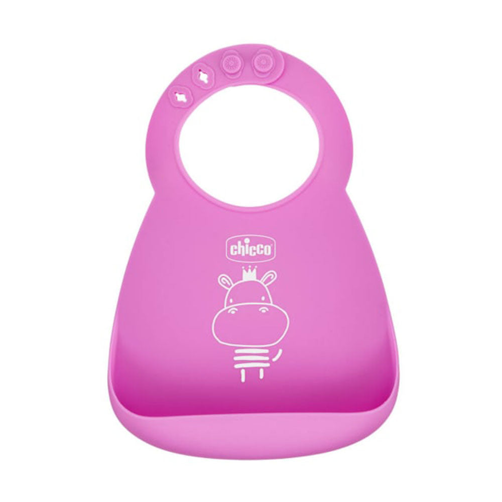 Bib al silicone chicco con briciolo