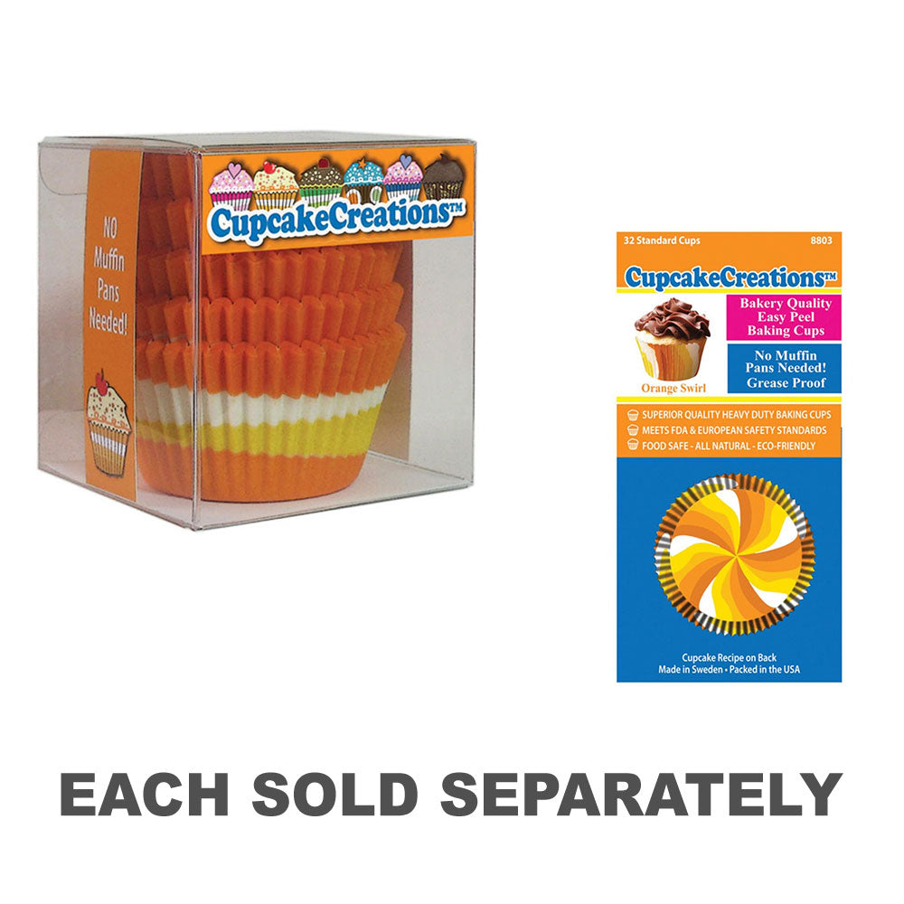 Standard Circle Cupcake Cups (Orange)