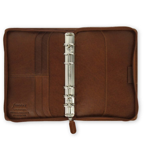 Filofax Lockwood Personal Zip Organiser (Cognac)