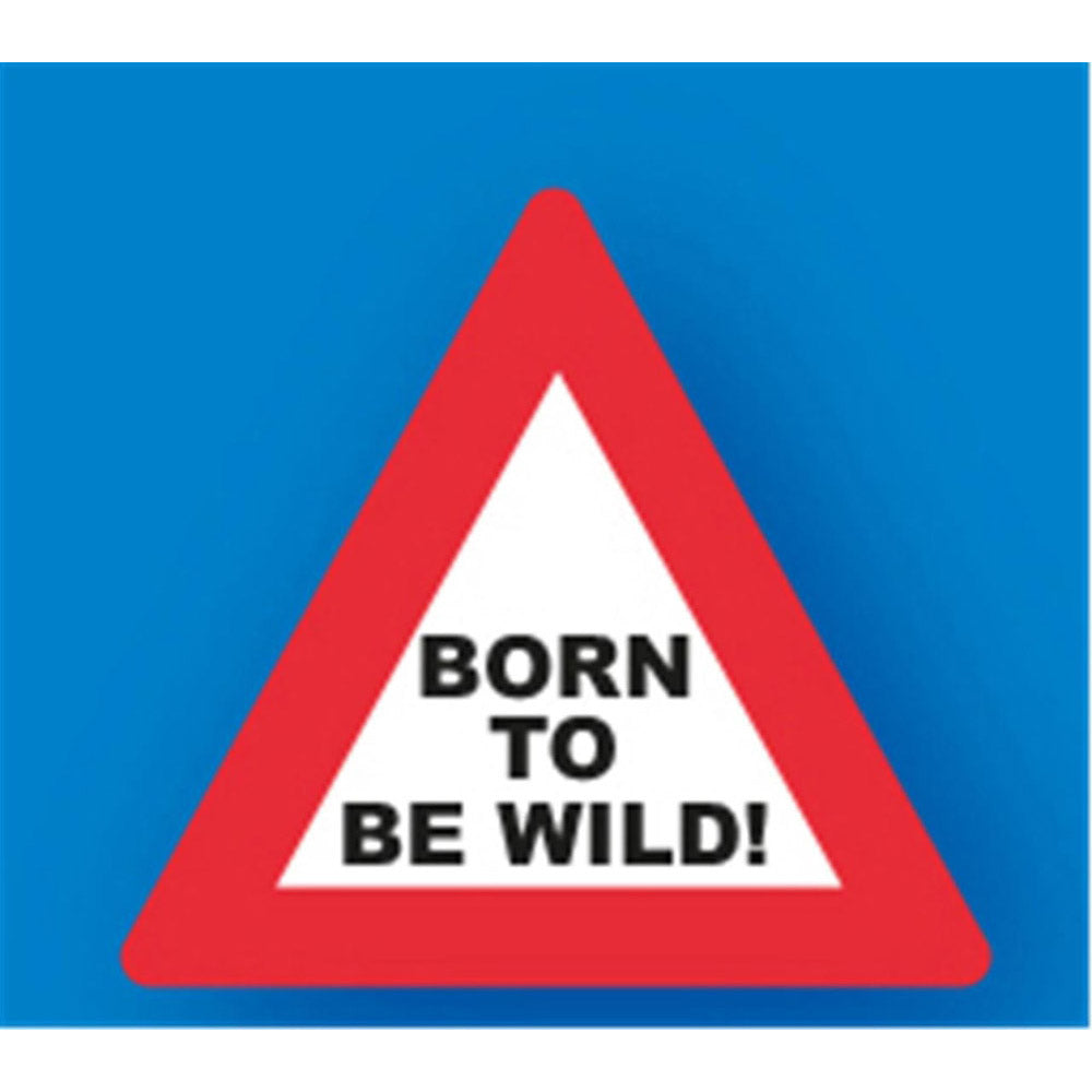 Born to be Wild PVC Sign Keyring