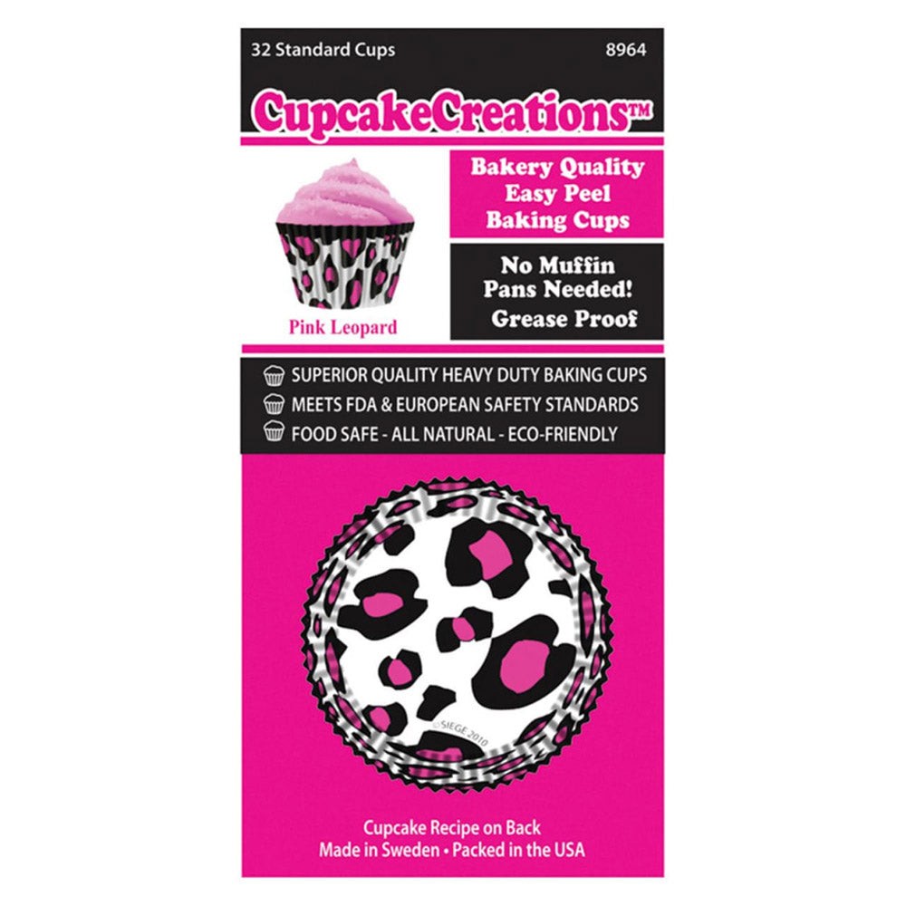 Standard Leopard Cupcake Cups 32pk