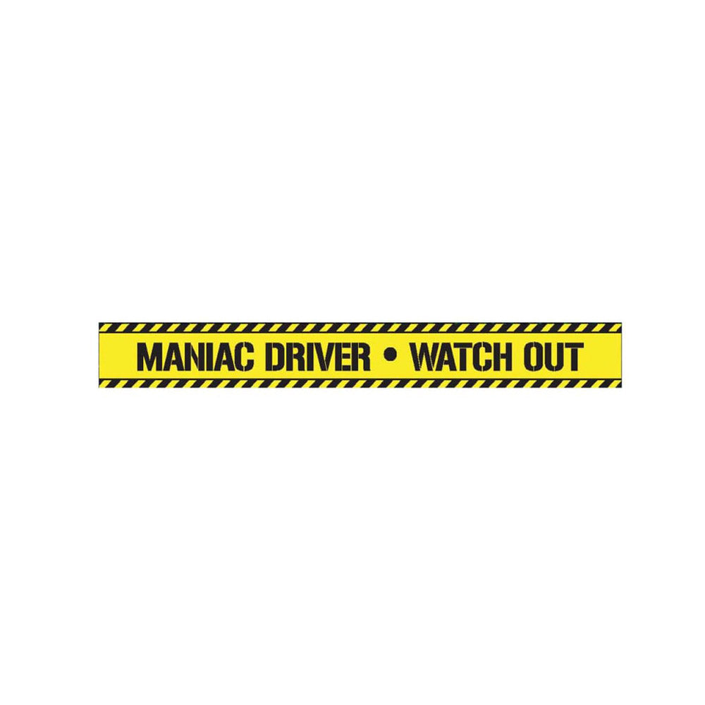 Maniac Driver Watch Out Decorative Tape