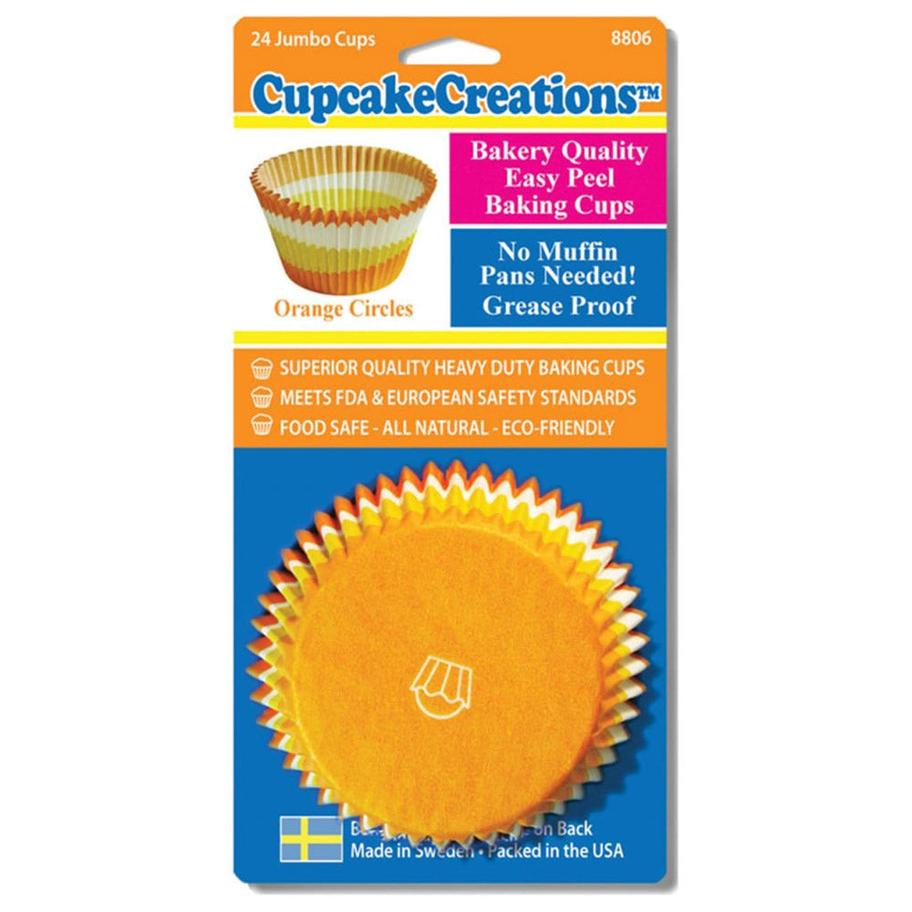 Jumbo Circle Cupcake Cups 24pk