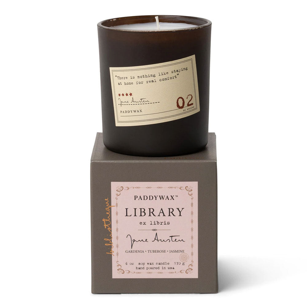 Candela in scatola della libreria Paddywax 6oz