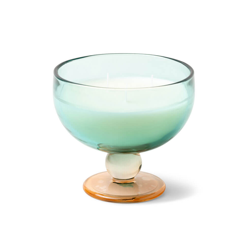 Bougie gobelet en verre teinté 6oz