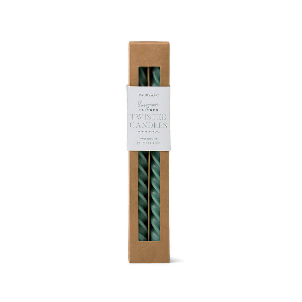 Cypress & Fir Twisted Candles (set di 2)