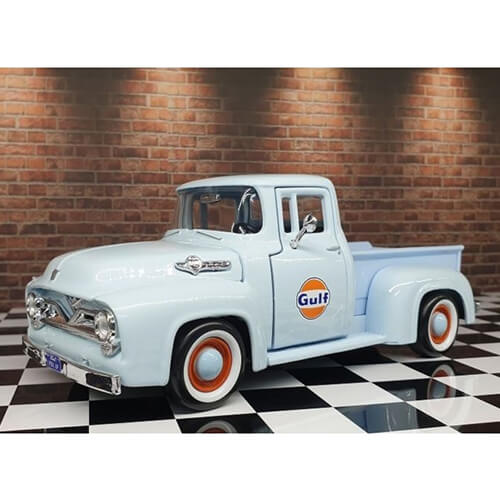 1955 Ford F-100 Gulf Catchup 1:24 Escala