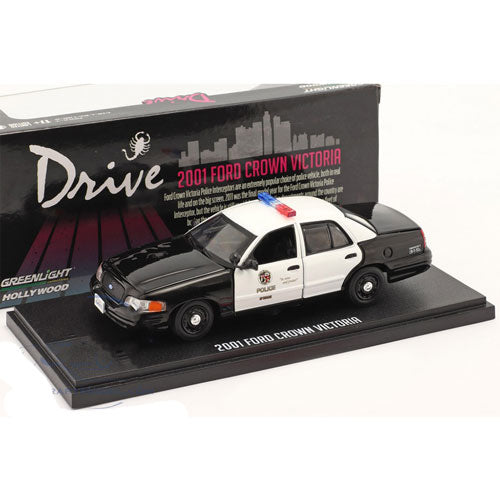 2001 Drive Ford Crown Victoria Police 1:43 Model Car