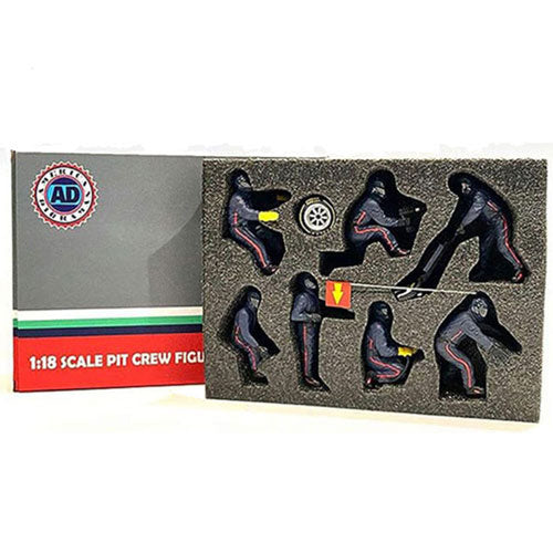 Pit Crew F1 1:18 Scale Figurine (Set of 7)