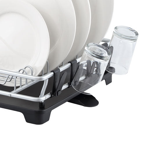 D.Line Pinnacle Aluminium 2-Tier Dish Rack w/ Draining Board