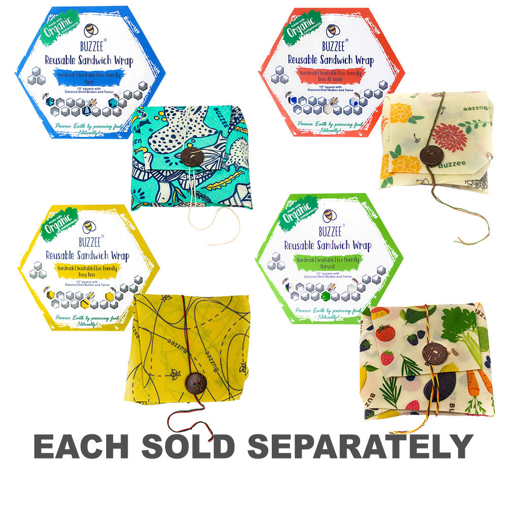 Buzzee Organic Beeswax Sandwich Wrap