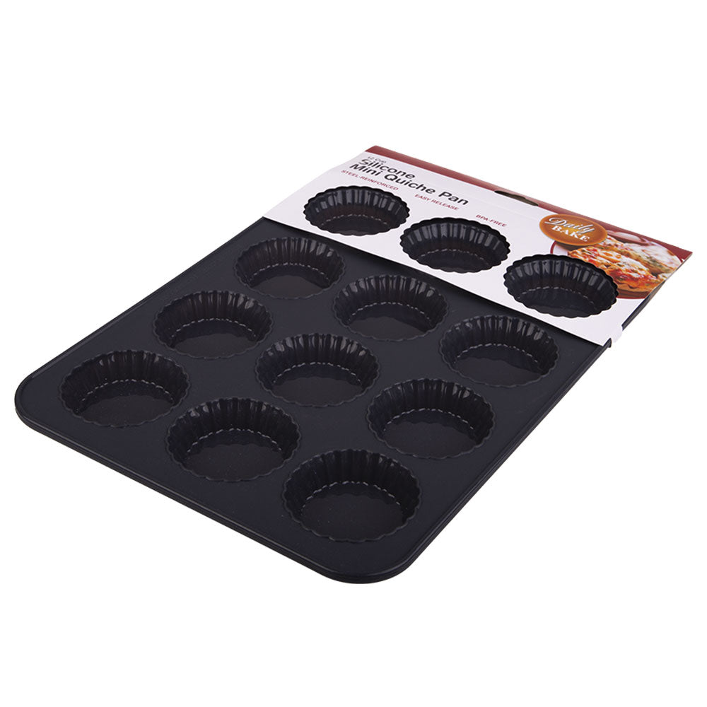 Pan de bake quotidienne en silicone 12 tasses