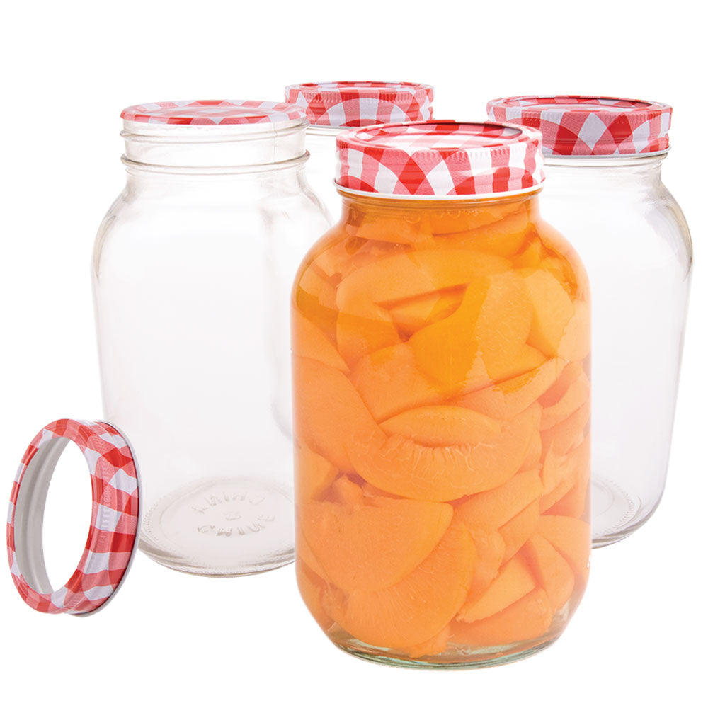 Appetito Mason Preserving Jars 1L (Set of 4)