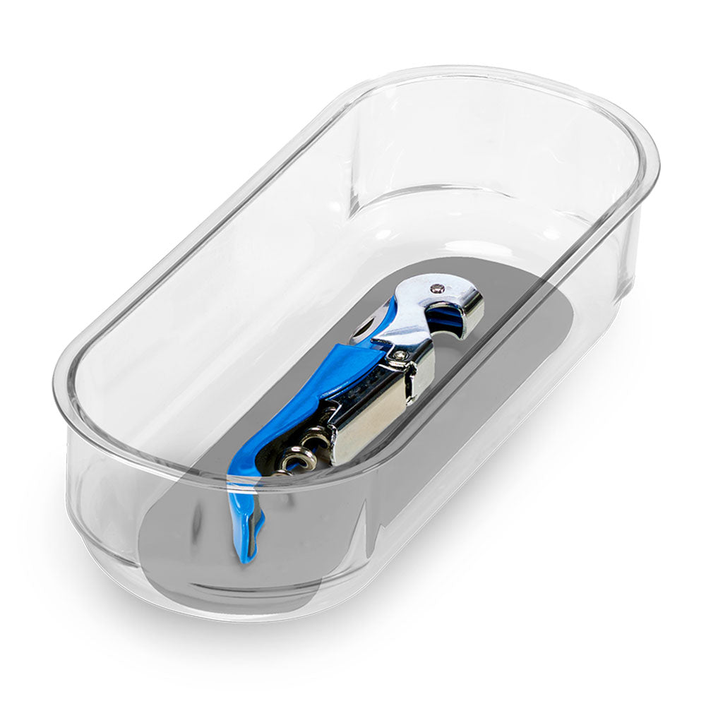 Madesmart Clear Soft Grip Bin (szary)