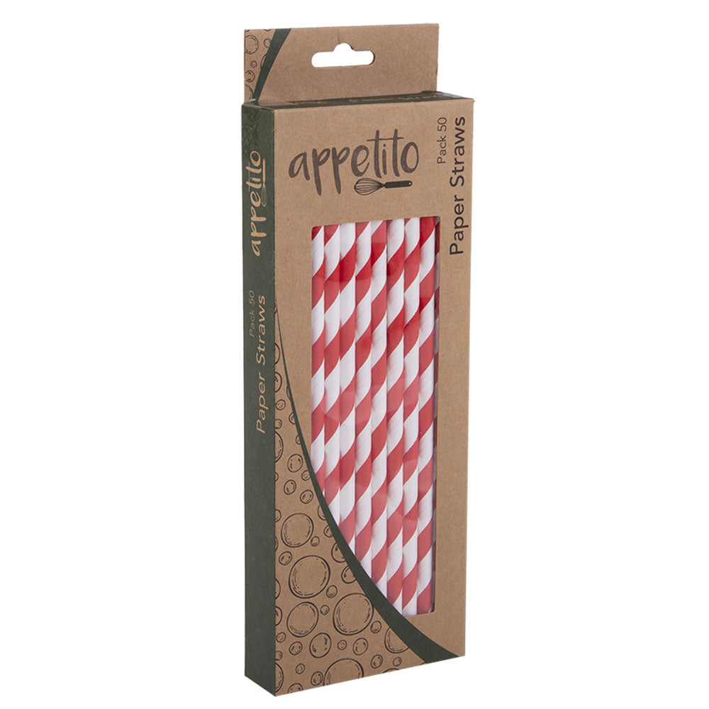 Appetito Paper Straws (pakke med 50)