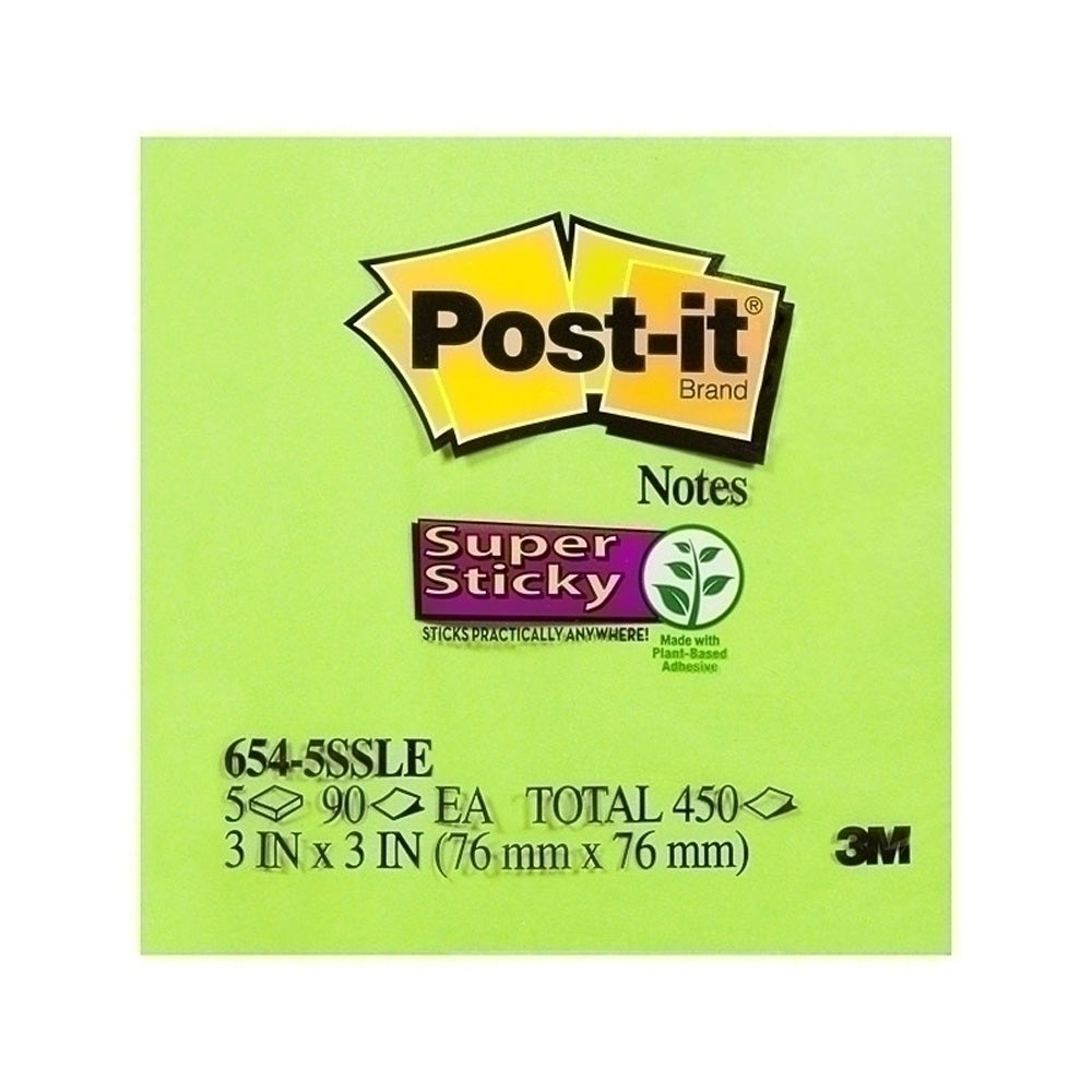 Post-it 76x76mm Super Sticky Notes (låda med 4)