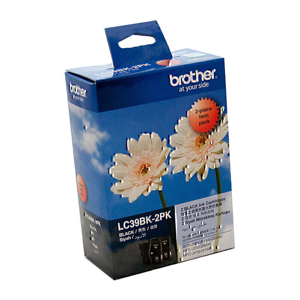 Brother LC38 Cartridge Twin Pack (noir)