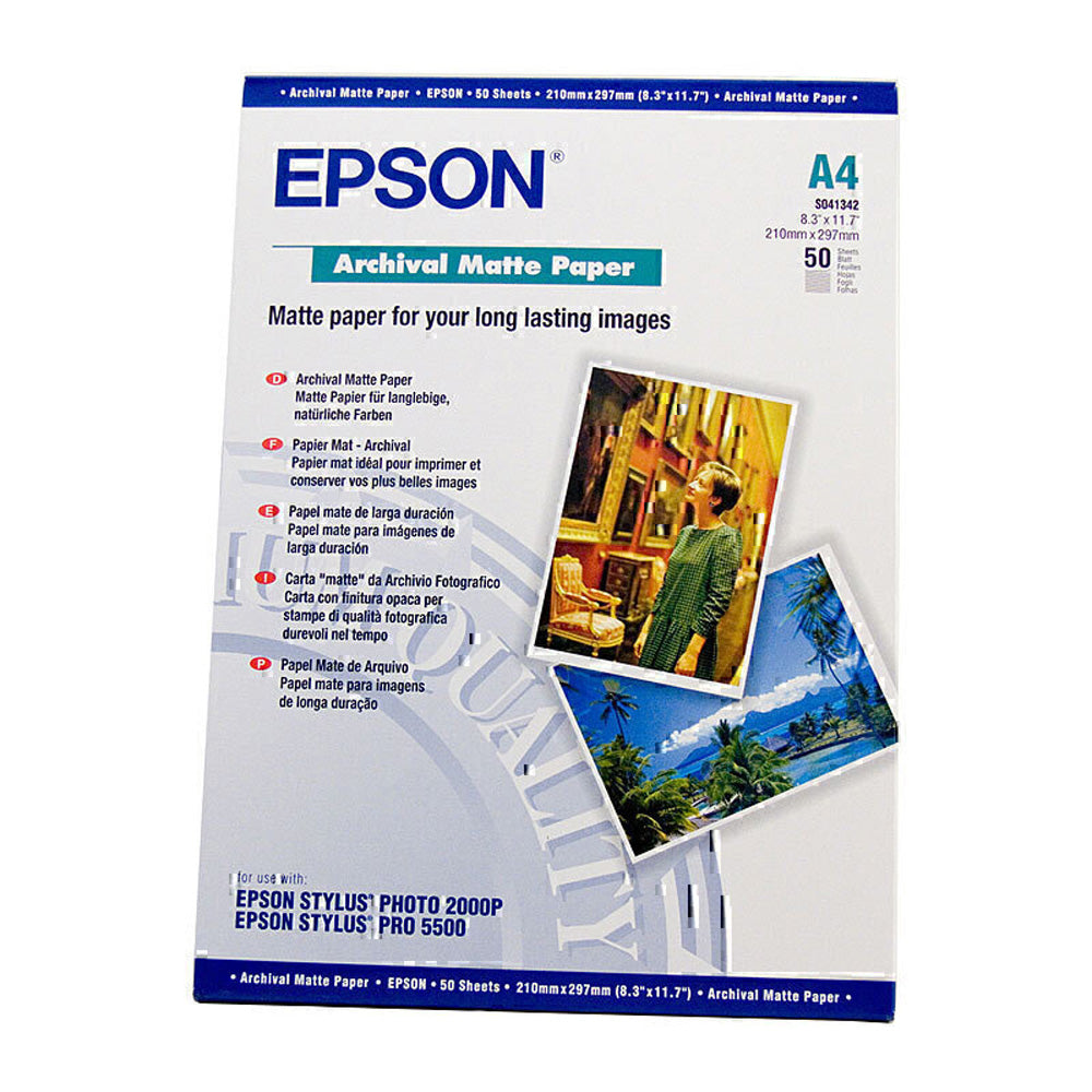 Arquivo Epson Papel Matte 50pc