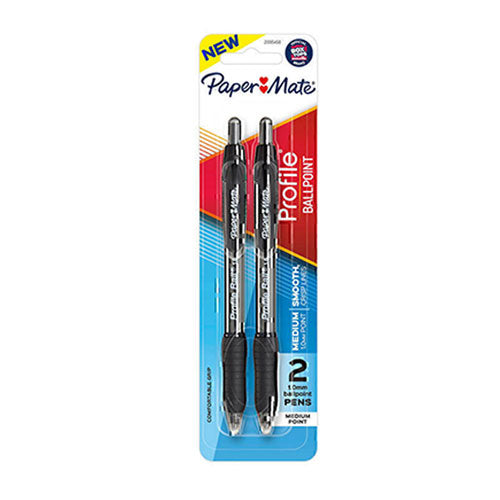 PM Profile Retractable Ballpen 1.0mm 2pk (Box of 6)