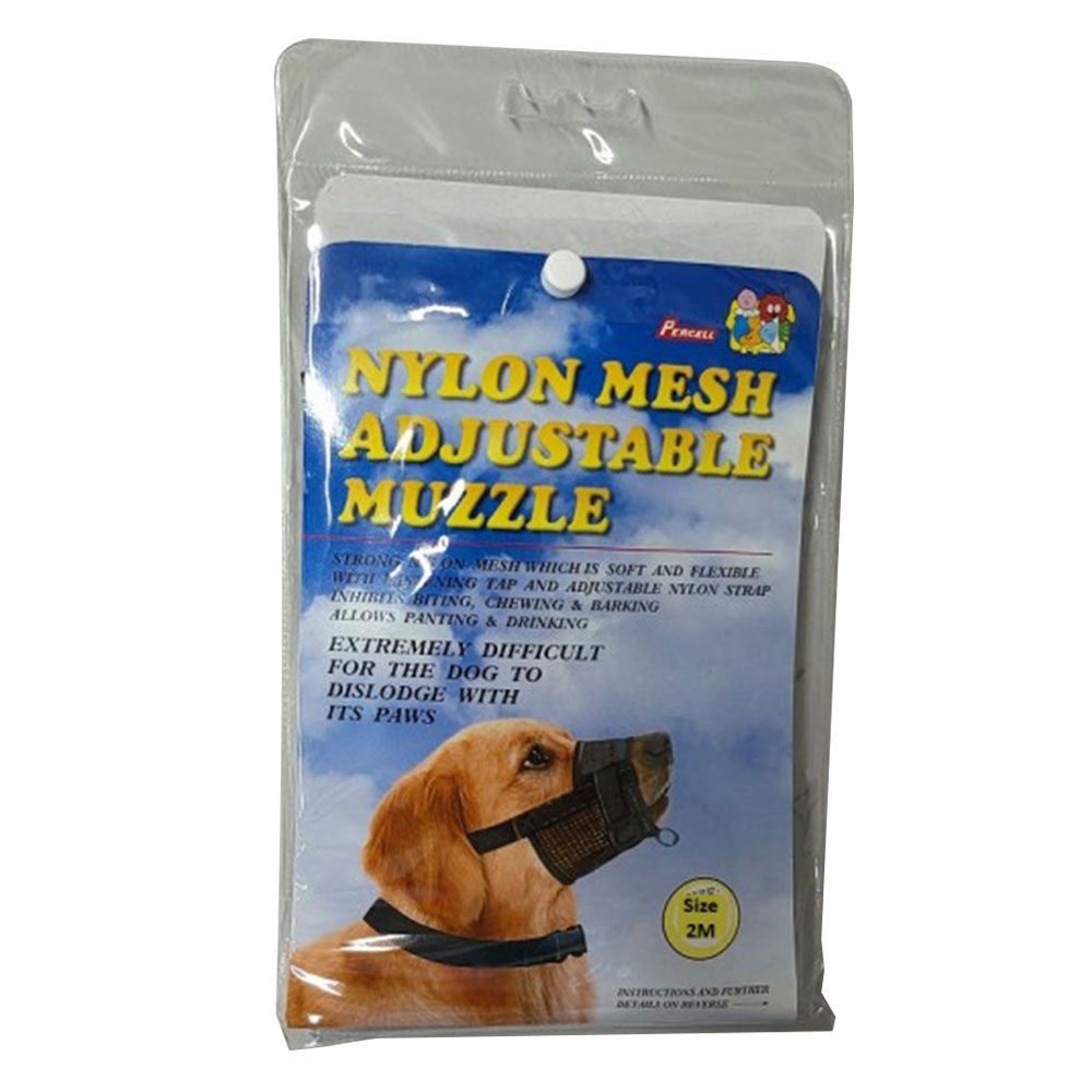 Percell focinho de cão de malha de nylon ajustável