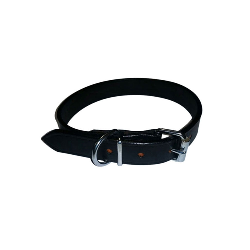 Collar semplice in pelle (nero)