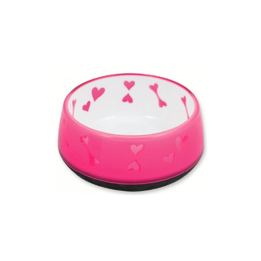 Pawise Lifestyle Dog Love Bowl (roze)