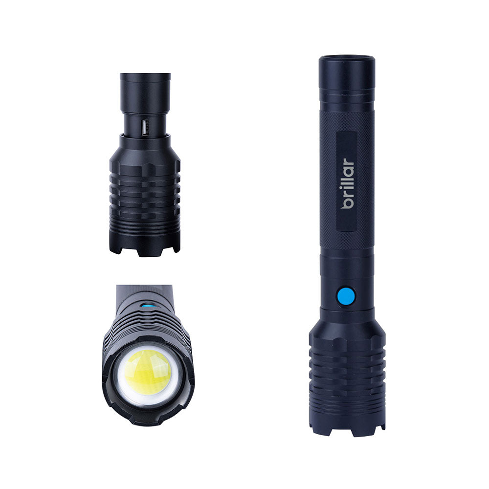 Brillar Commander Tactical Grade Rechargeable Torch 4000Lm