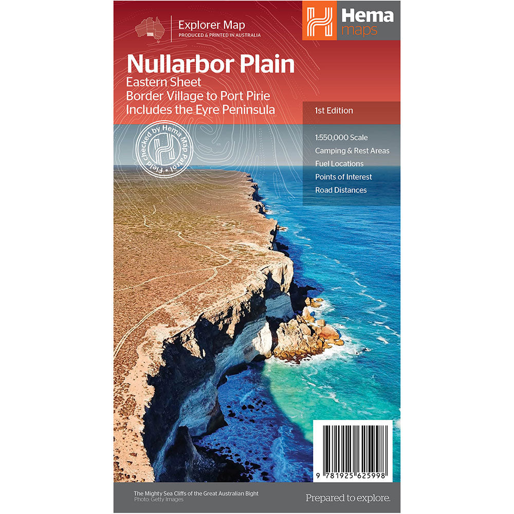 Mapa simples de Hema Nullarbor