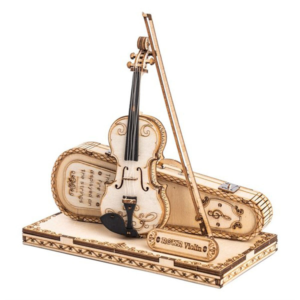 Klassiek 3D -instrument houten puzzel