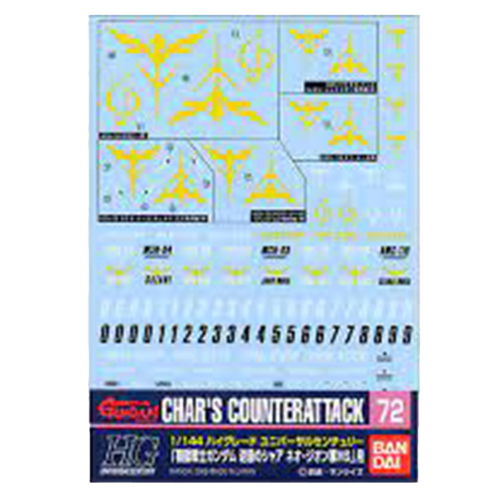 Gundam Decal Chars Counterattack-Modell