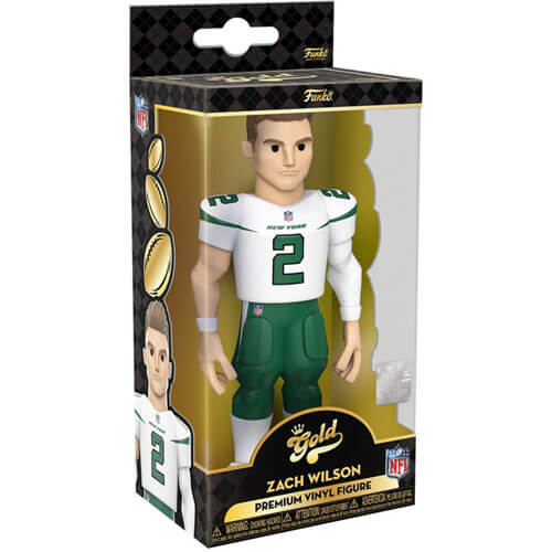 NFL: NY Jets Zach Wilson Vinyl Gold Chase Ships 1 in 6