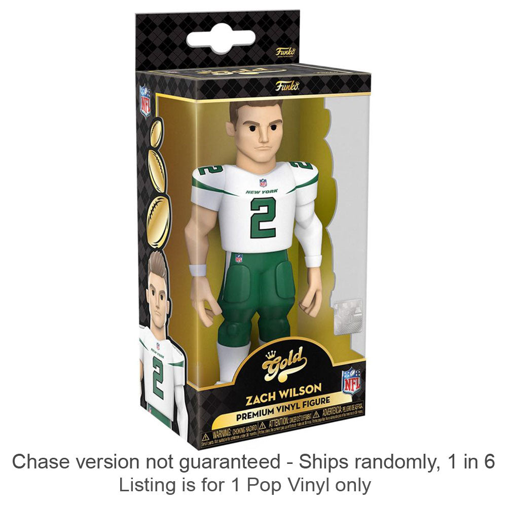 NFL: NY Jets Zach Wilson Vinyl Gold Chase Ships 1 av 6