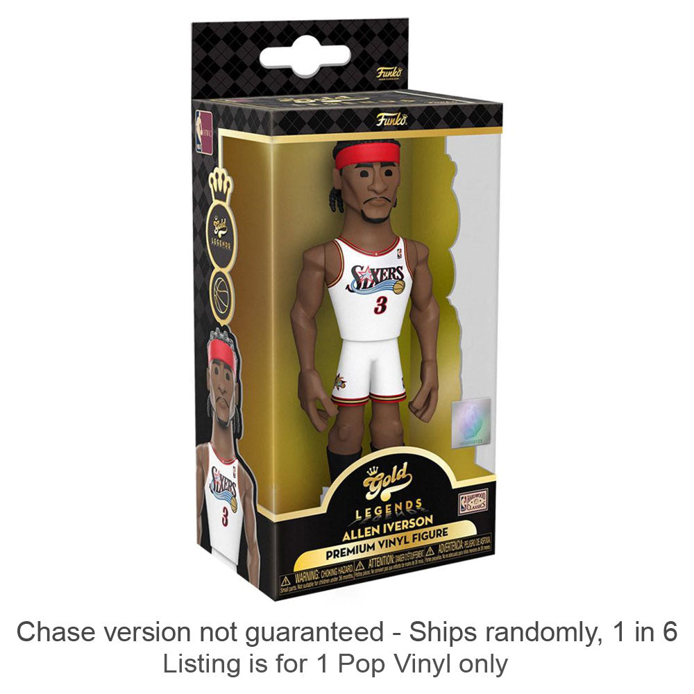 NBA: 76ers Allen Iverson Vinyl Gold Chase statki 1 na 6