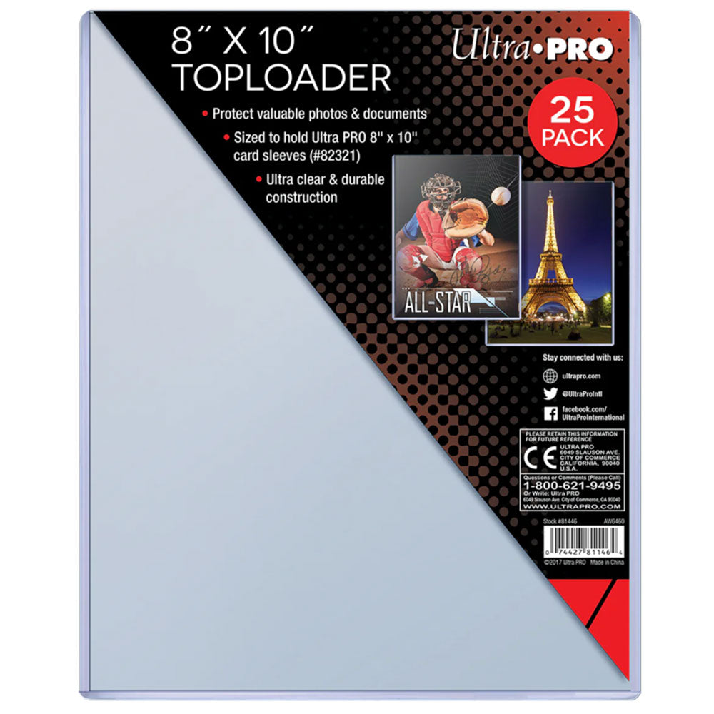 Ultra Pro Top Loader Specialty 8 x 10 PK25