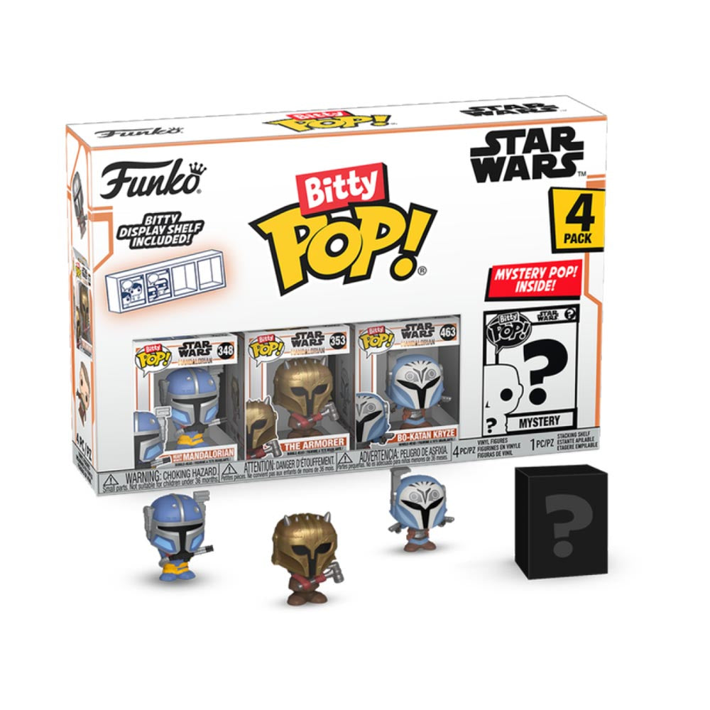 Star Wars: the Mandalorian Heavy Mandalorian Bitty Pop! 4pk