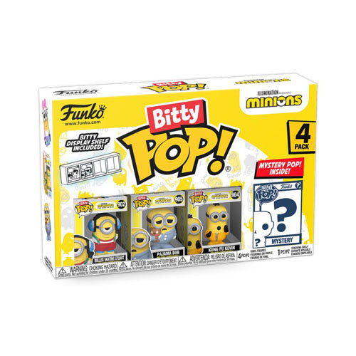 Minions Roller Skating Stuart Bitty Pop! 4-Pack