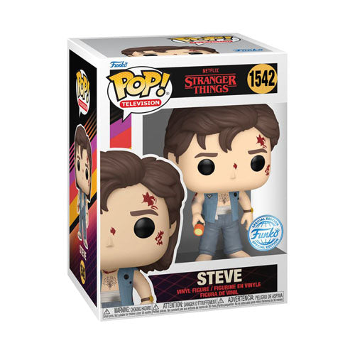 Stranger Things Steve Battle Damage US Exclusive Pop! Vinyl