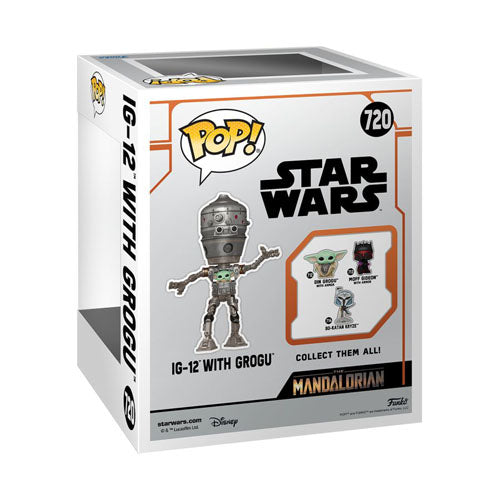 Star Wars IG-12 with Grogu Pop! Deluxe