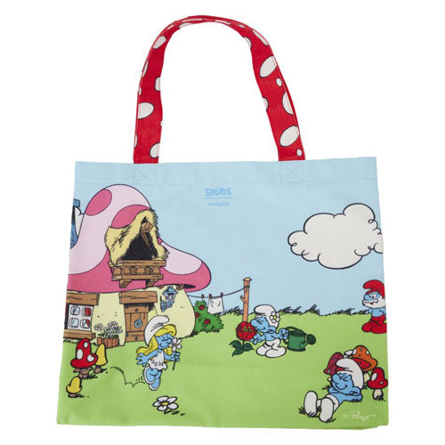 Smurfs Village Life Canvas Tote