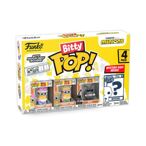 Minions Tourist Jerry Bitty Pop! 4-Pack