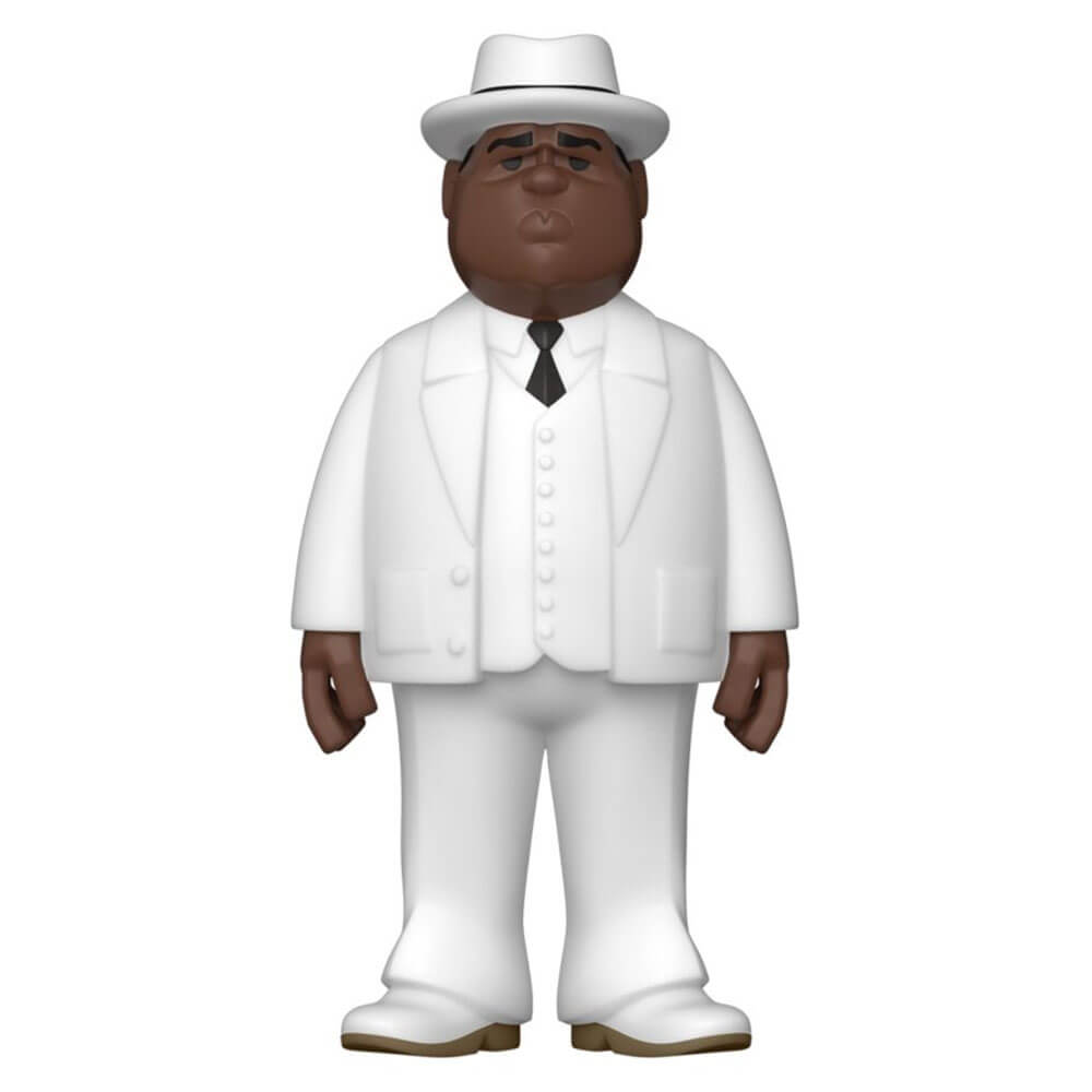 Notorious Big Biggie White Suit en vinyle or