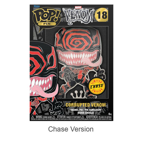 Venom Corrupted 4" Pop! Enamel Pin Chase Ships 1 in 6